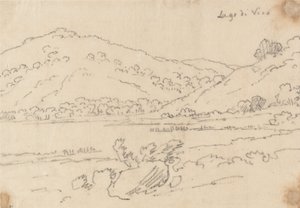 Meer van Vico door John Robert Cozens