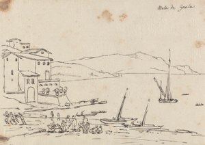 Mola di Gaeta door John Robert Cozens