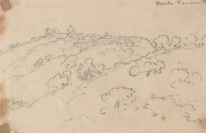 Monte Fiascone door John Robert Cozens