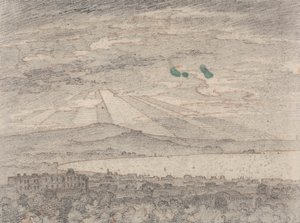 Napels vanaf de Villa van Sir William Hamilton, Portici door John Robert Cozens