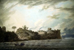 Aan de kust van Posillipo, nabij de punt, vanaf Montechiaro