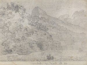 Aan de kust van Salerno door John Robert Cozens