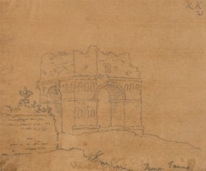 Tempel van Janus door John Robert Cozens