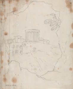 Tempel van Vesta, Tivoli door John Robert Cozens