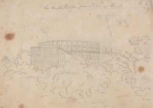 Het Amfitheater gezien vanaf S. Pietro in Vinculo door John Robert Cozens