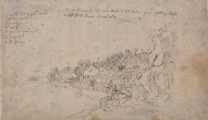 De Oevers van de Avon bij Hotwells door John Robert Cozens