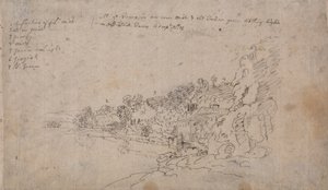 De oevers van de Avon bij Hotwells door John Robert Cozens