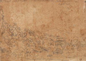 De kust onder Vietri door John Robert Cozens