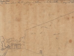 De plaats waar de koning speelt bij Palloni door John Robert Cozens
