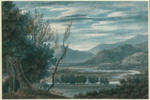 De vallei van de Eisak bij Brixen in de Tirol