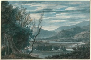 De vallei van de Eisak bij Brixen in Tirol