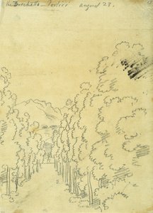 Boslandschap, uit een album met traceringen door John Robert Cozens