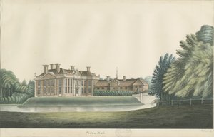 Hilton Hall: aquarel door John Robert Fernyhough