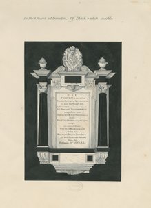 Ingestre - tablet voor Frances (Hesilrig) Chetwynd: schilderij door John Robert Fernyhough