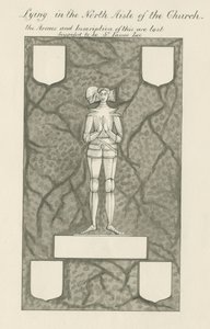 Steen - Koperen figuur [Sir James Lee]: pen- en was tekening, nd [19e eeuw] door John Robert Fernyhough