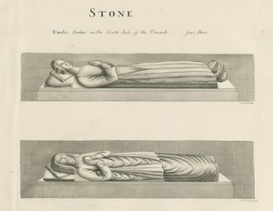 Stone Church - Graven: sepia tekening, nd [19e eeuw] (tekening)