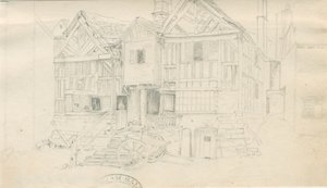 Uttoxeter Stad - [Biermagazijn]: potloodtekening, nd [?midden 19e eeuw]