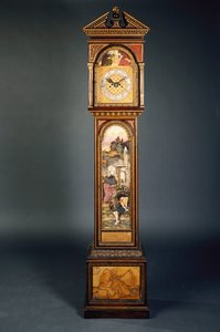 Een laat 19e-eeuwse klok met fronton door John Roddam Spencer Stanhope