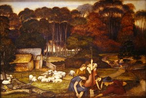 Herfst, ca. 1879 door John Roddam Spencer Stanhope