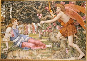 Liefde en de maagd door John Roddam Spencer Stanhope