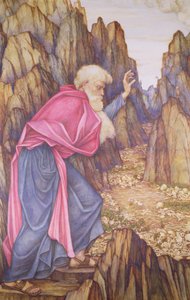Het visioen van Ezechiël door John Roddam Spencer Stanhope