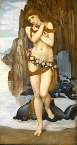 Venus die uit de zee oprijst, begin jaren 1870