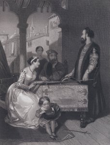Gentile Bellini en de afstammelingen van de grote Enrico Dandolo door John Rogers (after) Herbert