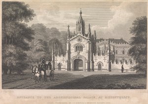 Ingang van het aartsbisschoppelijk paleis, bij Bishopthorpe (uitgegeven door I. T. Hinton); pagina 34 (deel één)