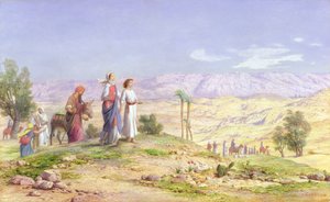 De Heilige Familie nadert Jeruzalem vanuit Nazareth, 1878