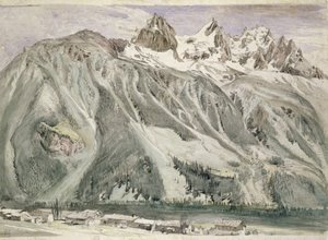 Aiguilles van Chamonix, 1849 door John Ruskin