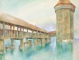 Kapelbrucke, Luzern, 19e eeuw