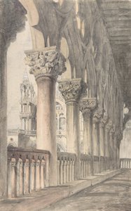 Loggia van het Dogepaleis, Venetië, 1849-50