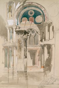 Deel van de Basiliek van San Marco, Venetië: Schets na Regen, 27 mei 1846 door John Ruskin