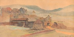 Rheinfelden-brug, 1858 door John Ruskin