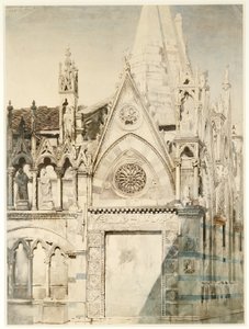 Santa Maria della Spina, Oostkant, Pisa, Italië door John Ruskin
