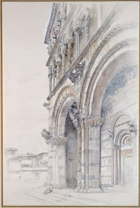 De Dom van San Martino, Lucca, juli-augustus 1874 door John Ruskin