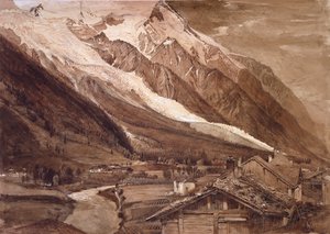 De Glacier des Bossons, Chamonix, juni 1849 door John Ruskin