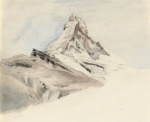 De Matterhorn, Zwitserland, vanuit het Noordoosten, 1849