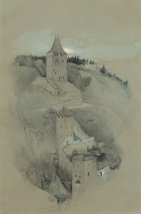 De torens van Fribourg, Zwitserland door John Ruskin