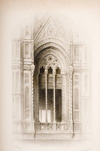 Tracering van de Campanile van Giotto, Florence, uit 