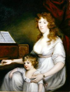 Portret van een Dame met haar Kind