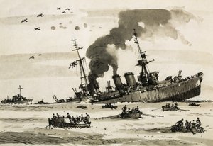 Na de Malta-operatie in 1942 werd de Cairo tot zinken gebracht door Britse torpedobootjagers. door John S. Smith