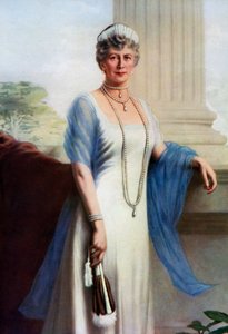 Mary van Teck, koningin-gemalin van George V van het Verenigd Koninkrijk door John Saint Helier Lander