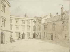 Interieur van de stadsschool in Christmas Street door John Sanders