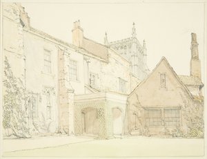 Zuidzijde Prebendal Huis in Lower College Green door John Sanders