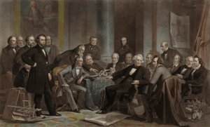 Mannen van vooruitgang en uitvinding (Cooper Union, 1857) door John Sartain