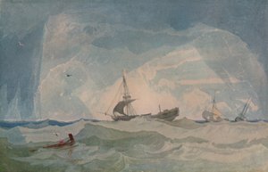 Een Onttakelde Brigantijn door John Sell Cotman