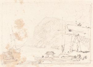 Een Droogdok door John Sell Cotman