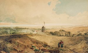 Een Uitzicht vanaf Welton, Yorkshire door John Sell Cotman