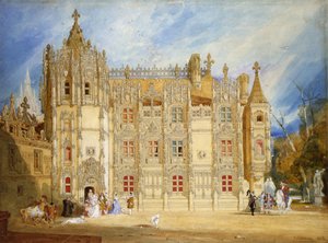 Abdijhuis bij de Abdij van St. Ouen in Rouen, 1826